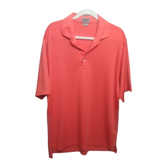 Fennec Fox Golf Polo Shirt Mens Large Stretch Collar Highly Evolved Performance - Picture 1 of 9